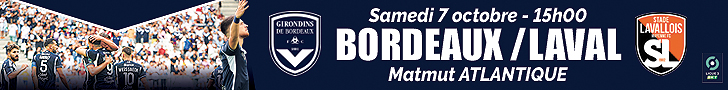 Billetterie Bordeaux - Laval / Saison 2023-2024