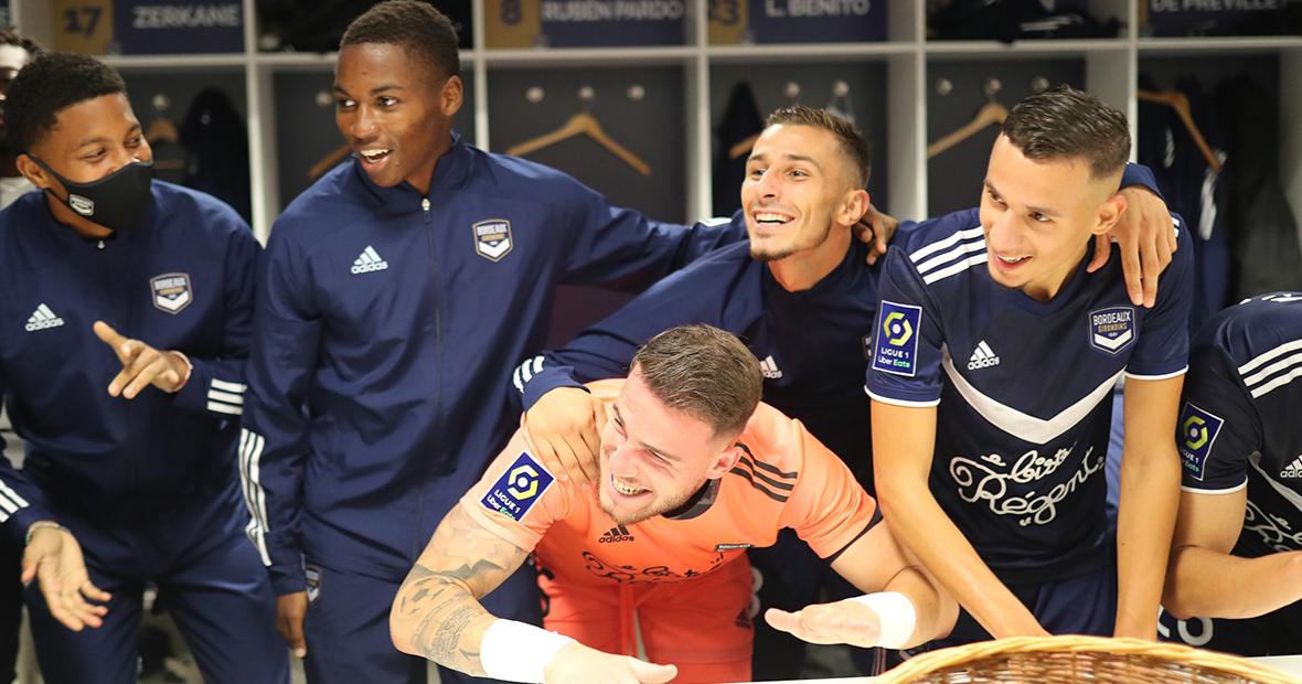 Les Girondins fêtent la victoire face à Dijon