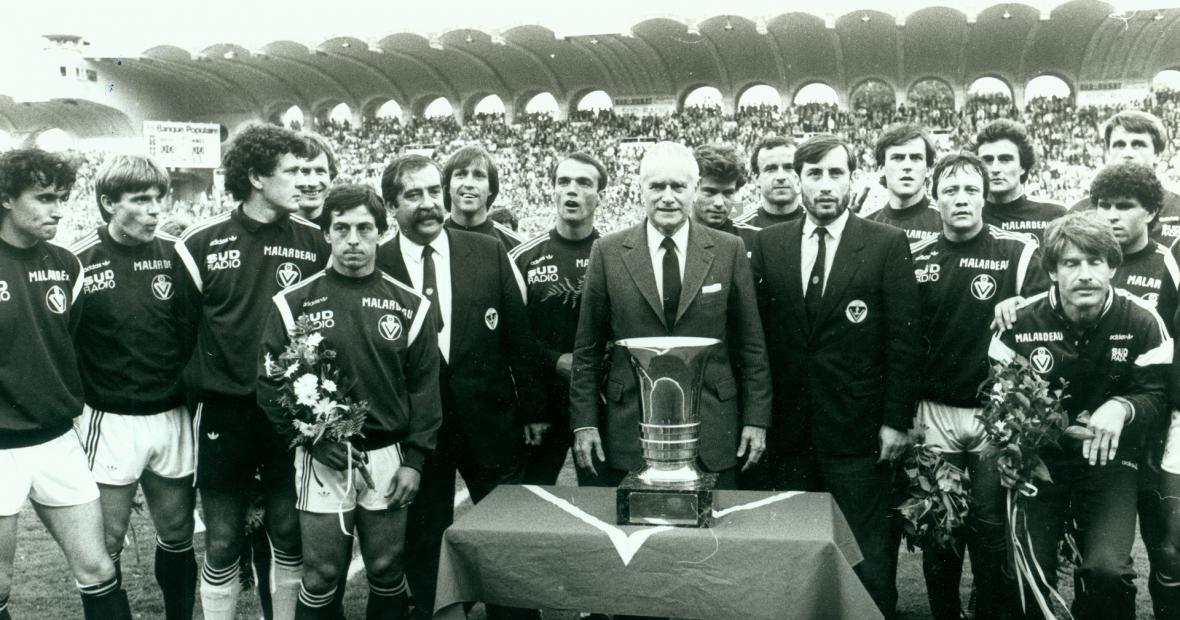 Les Girondins fêtent le titre de Champion de France 1985 au Parc Lescure Les Girondins fêtent le titre de Champion de France 1985 au Parc Lescure