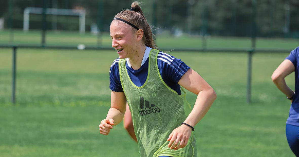 Les féminines à l'entraînement ce 16 mai 2022