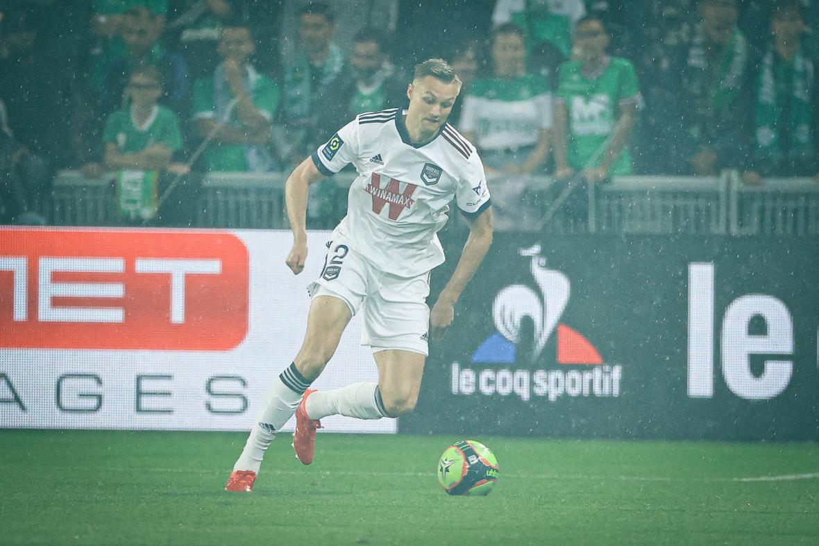 Stian Gregersen face à l'AS Saint-Etienne (septembre 2021)