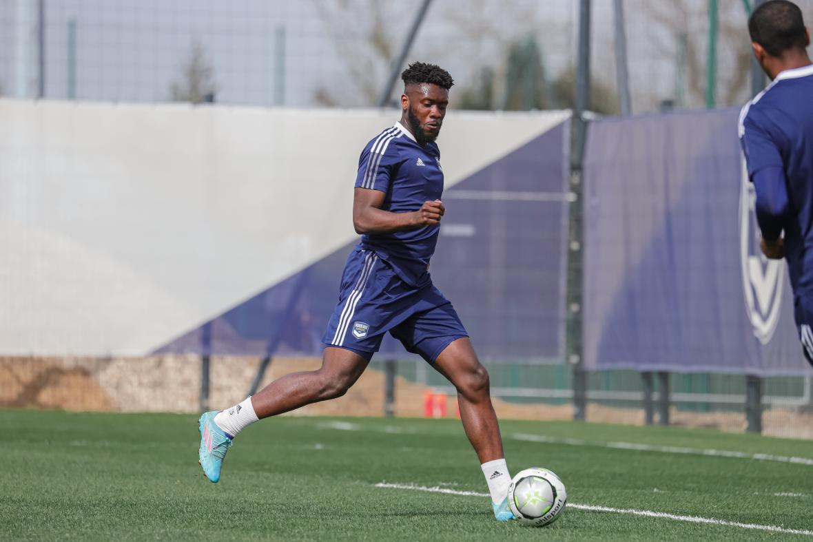 Les Girondins au travail cet après-midi