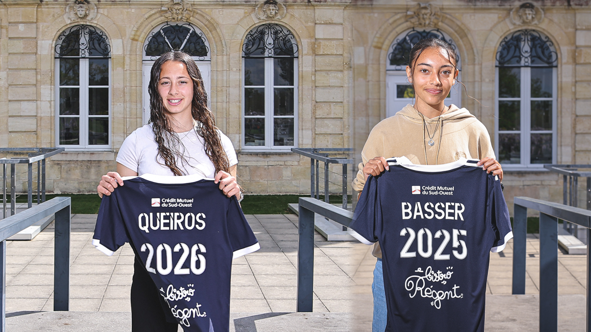 Serena Pinto De Queiros et Ambre Basser-Drunet signent leur premier contrat professionnel (Avril 2023)