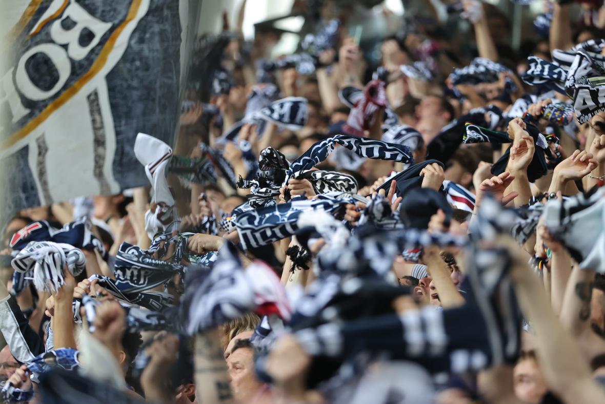 Les supporters bordelais lors de Bordeaux-Caen (mai 2023)