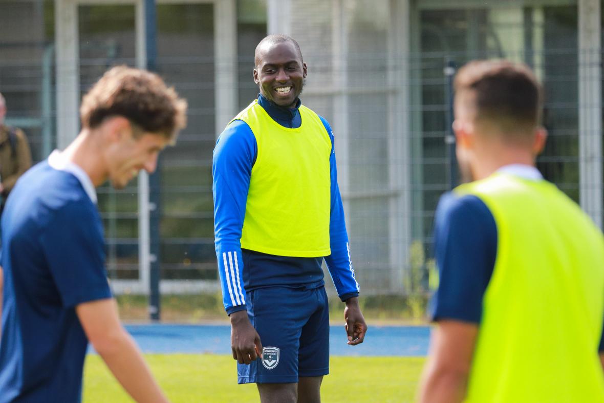 Cédric Yambéré à l'entraînement (septembre 2024)