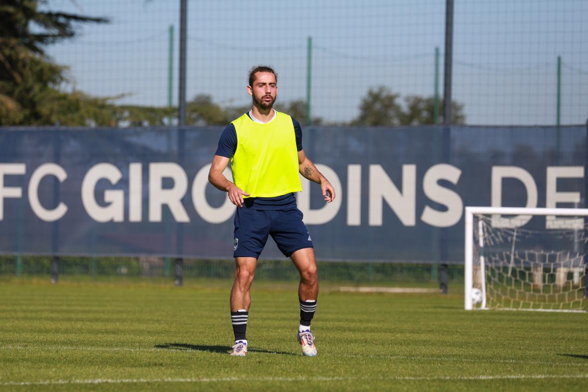 Emeric Depussay à l'entraînement (septembre 2024)