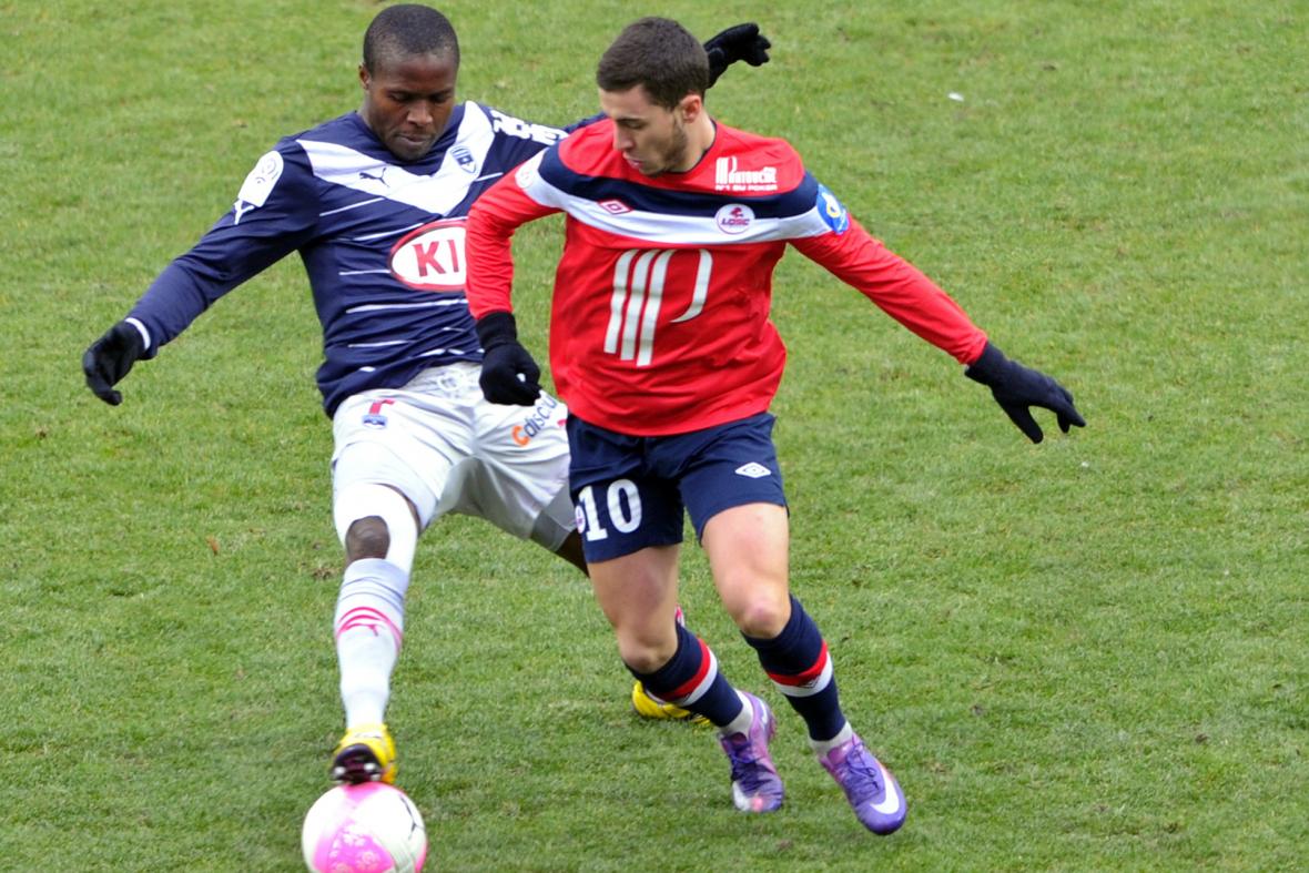 Landry N'Guemo face à Eden Hazard Landry N'Guemo face à Eden Hazard