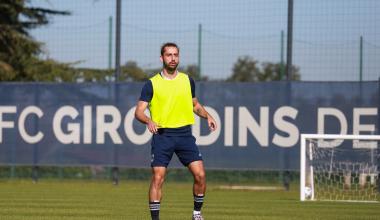 Emeric Depussay à l'entraînement (septembre 2024)