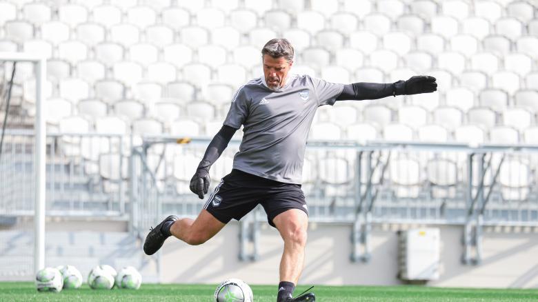 Les Girondins se sont entraînés au Matmut ATLANTIQUE aujourd'hui