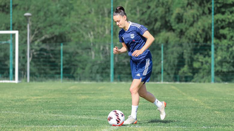 Les féminines à l'entraînement ce 16 mai 2022