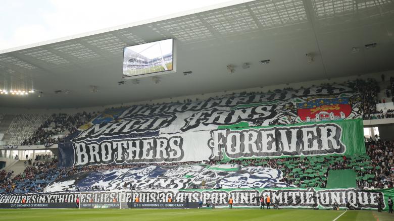Le tifo des Ultramarines lors de Bordeaux-Saint-Etienne (mars 2023) Le tifo des Ultramarines lors de Bordeaux-Saint-Etienne (mars 2023)