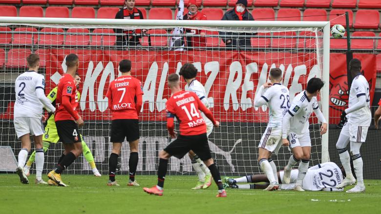 Benjamin Bourigeaud marque pour Rennes face aux Girondins