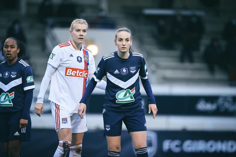 Amandine Herbert face à Lyon en Coupe de France (janvier 2022)