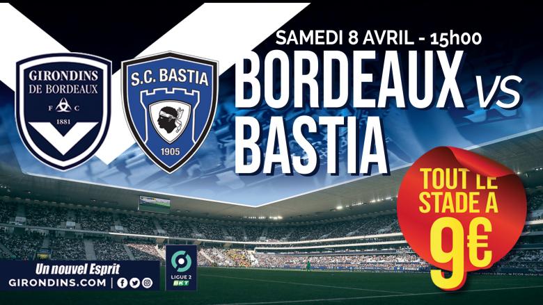 Billetterie Bordeaux-Bastia, Ligue 2 BKT, Saison 2022-2023
