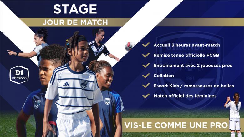 Stage « Jour de match » : vis-le comme une pro Stage « Jour de match » : vis-le comme une pro