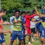 Josh Maja travaille physiquement Josh Maja travaille physiquement