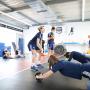 Les filles à l'entraînement