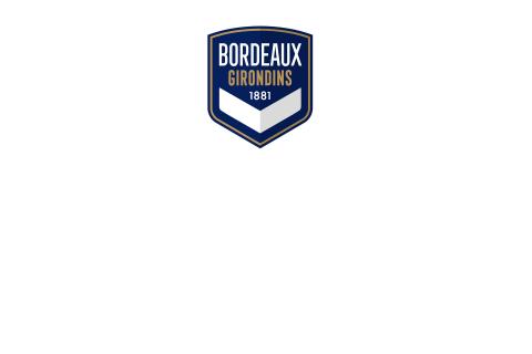 Logo FC Girondins de Bordeaux 2020 / Blanc / Communiqué