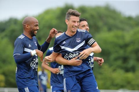 Célébration de Laurent Koscielny après son but face à Angers