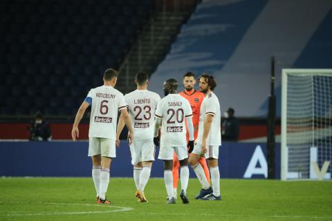 La joie des Girondins après le match nul