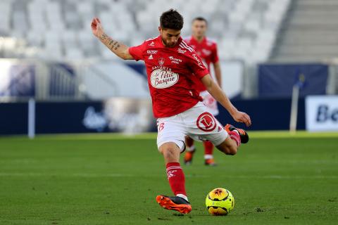 Paul Lasne, formé à Bordeaux, sous le maillot de Brest