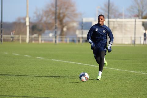 Dilane Bakwa à l'entraînement