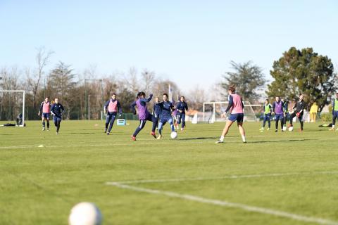 L'entraînement de l'équipe féminine