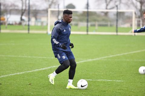 Amadou à l'entraînement