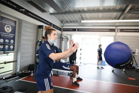 Julie Thibaut à l'entraînement