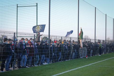 Les Ultras et supporters bordelais sont venus encourager leurs joueurs