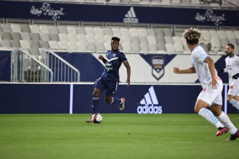 Le débordement d'Enock Kwateng (Bordeaux-Marseille, 0-0, Saison 2020-2021)