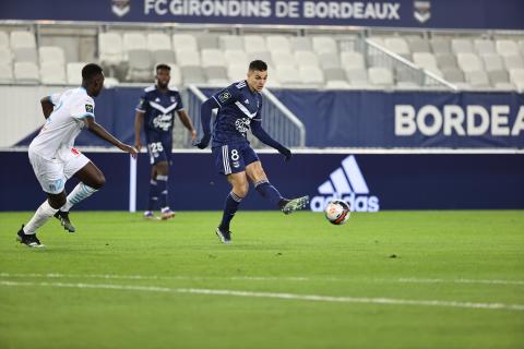 Hatem Ben Arfa cherche une solution (Bordeaux-Marseille, 0-0, Saison 2020-2021)