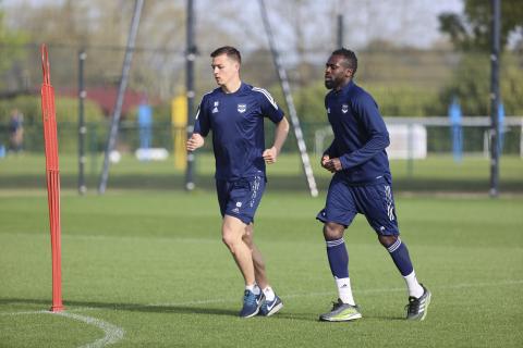 l'entraînement avec Nicolas et Maxime