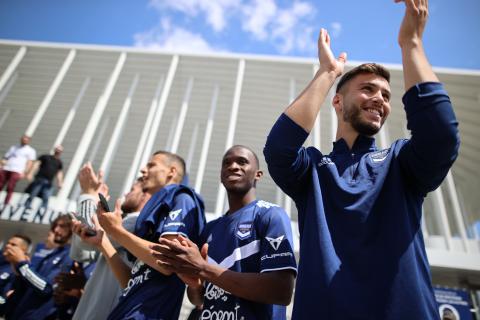 Le soutien des supporters lors de Bordeaux-Rennes