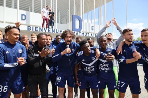 Le soutien des supporters lors de Bordeaux-Rennes