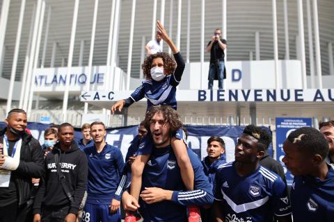 Le soutien des supporters lors de Bordeaux-Rennes