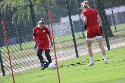 L'entraînement des féminines du 5 mai