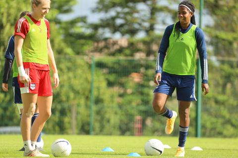 L'entraînement des féminines du 14 mai 2021