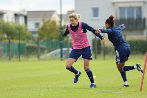 L'entraînement des féminines du 14 mai 2021