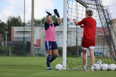 L'entraînement des féminines du 14 mai 2021