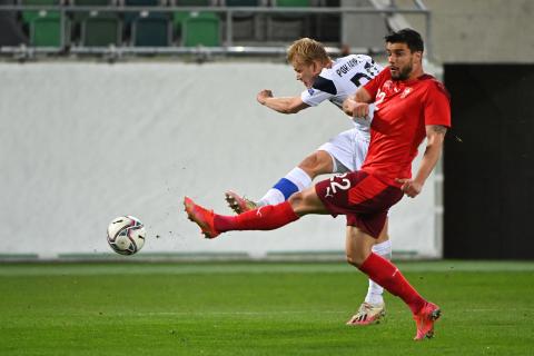 Loris Benito sous le maillot de la sélection suisse