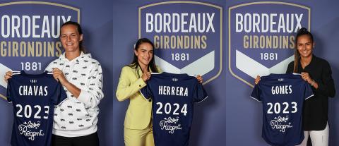 Arrivées de Mylène Chavas, Melissa Herrera et Mélissa Gomès