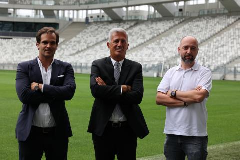 Présentation Vladimir Petkovic avec Admar Lopes et Gérard Lopez