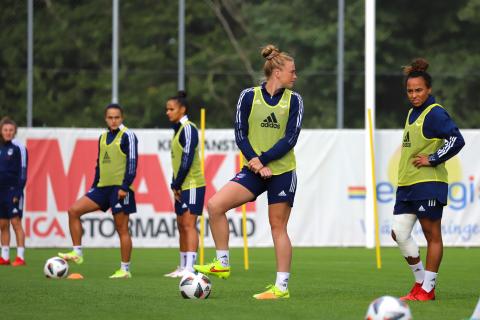 Entraînement à Kristianstads (UEFA WCL, Août 2021)