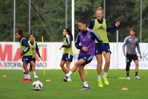 Entraînement à Kristianstads (UEFA WCL, Août 2021)