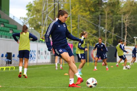 Entraînement à Kristianstads (UEFA WCL, Août 2021)