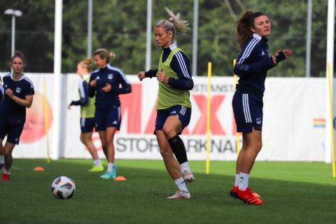 Entraînement à Kristianstads (UEFA WCL, Août 2021)