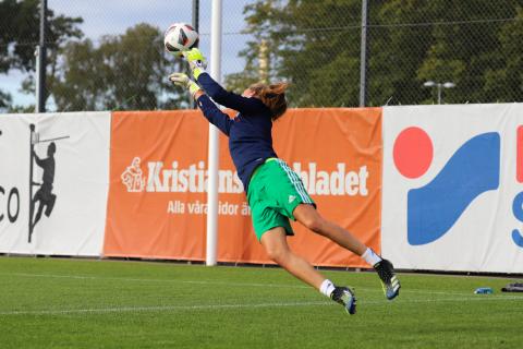 Entraînement à Kristianstads (UEFA WCL, Août 2021)