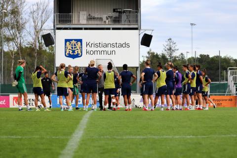 Entraînement à Kristianstads (UEFA WCL, Août 2021)