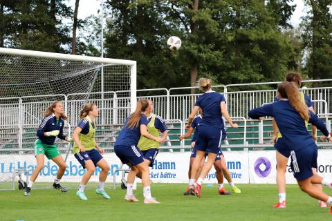 Entraînement à Kristianstads (UEFA WCL, Août 2021)